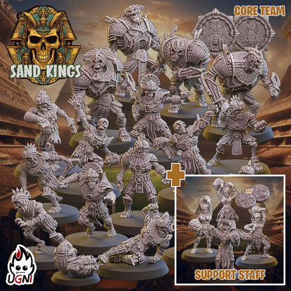 Sand Kings Tomb Kings Team for Fantasy football miniature tabletop game Ugni Miniatures