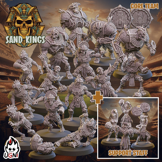 Sand Kings Tomb Kings Team for Fantasy football miniature tabletop game Ugni Miniatures