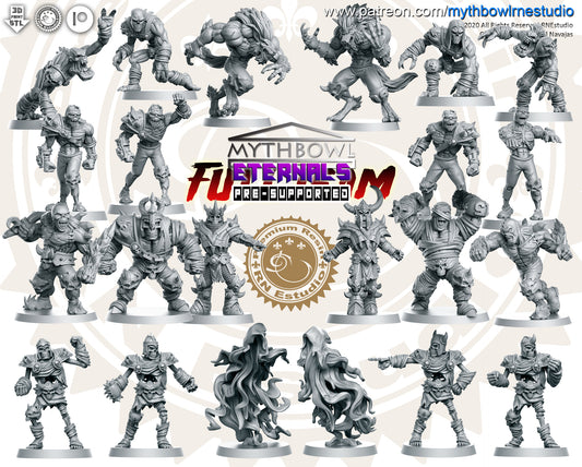 Ethernal Team – Undead – High Quality Miniatures for Fantasy Football Game – RN Estudio Mythbowl