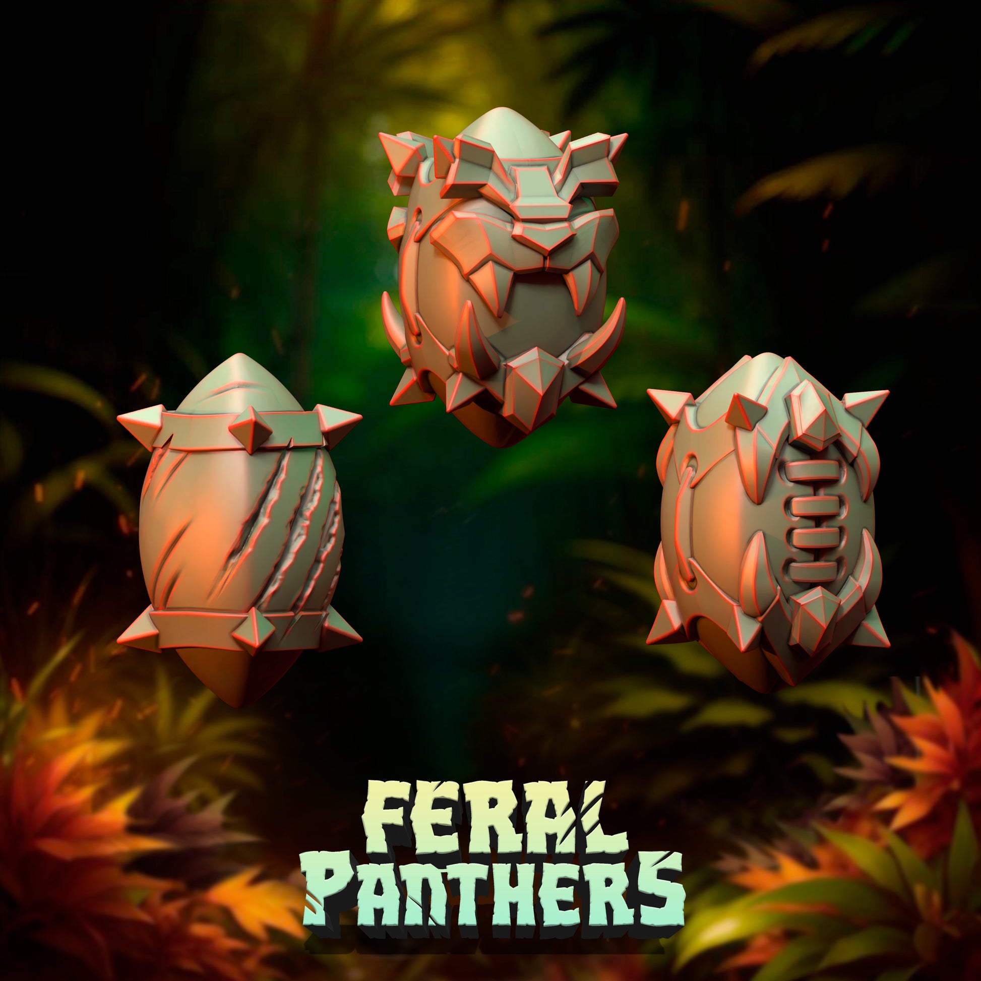 Feral Panthers Amazon Fantasy Football Team – 16 Resin Miniatures by Punga Miniatures - TheMajorLab