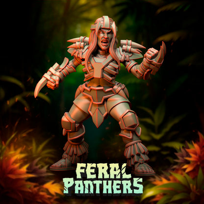 Feral Panthers Amazon Fantasy Football Team – 16 Resin Miniatures by Punga Miniatures - TheMajorLab