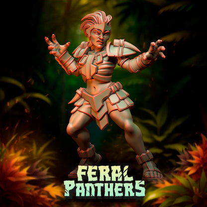 Feral Panthers Amazon Fantasy Football Team – 16 Resin Miniatures by Punga Miniatures - TheMajorLab