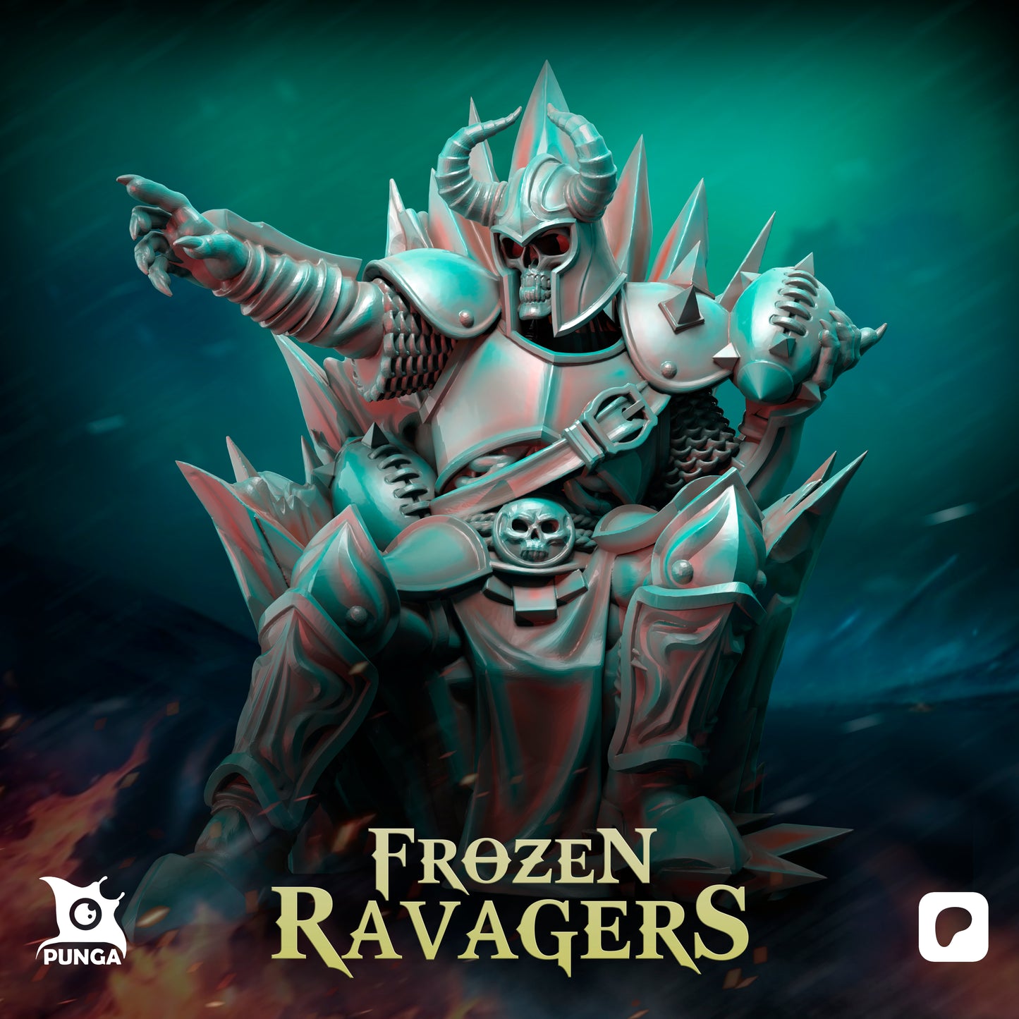 Frozen Ravagers Undead Necromantic Horror Norseman Team Fantasy Football Punga Miniatures