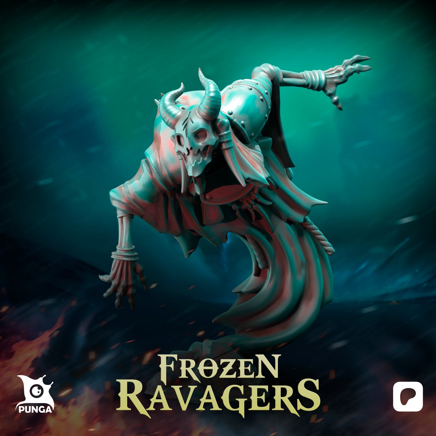 Frozen Ravagers Undead Necromantic Horror Norseman Team Fantasy Football Punga Miniatures