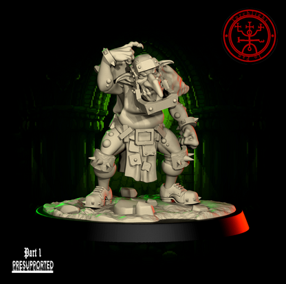 The GREEN FLASH - Brute Orc Team for Fantasy Football Miniature Tabletop Game – Torchlight Miniatures - TheMajorLab