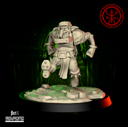The GREEN FLASH - Brute Orc Team for Fantasy Football Miniature Tabletop Game – Torchlight Miniatures - TheMajorLab