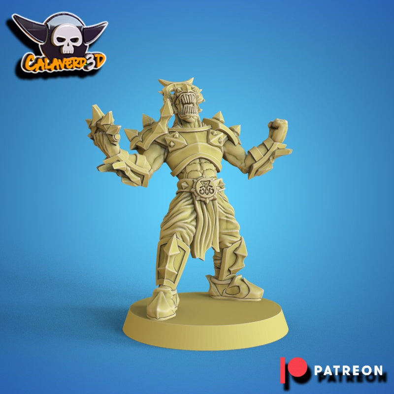 Damned from the ninth circle Bloodbound Team for Fantasy Football Miniature Tabletop Game Calaverd3D