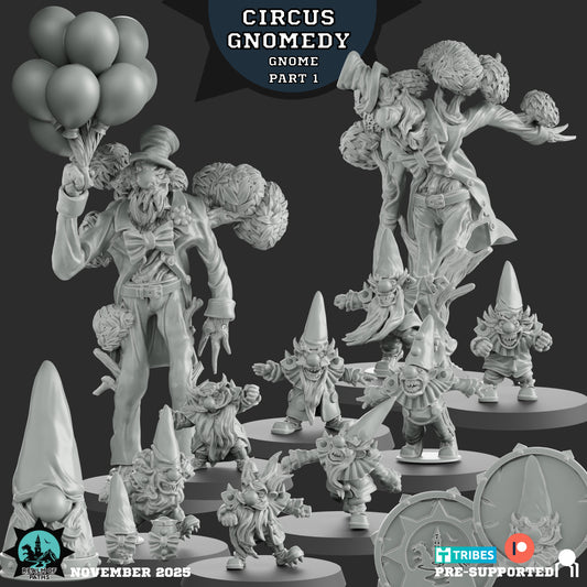 Gnome Circus Gnomedy Team for Fantasy Football Miniature Game Realm of paths