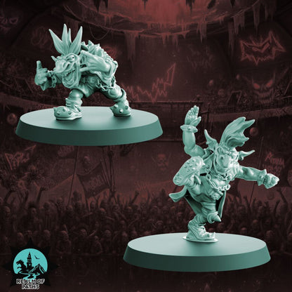 THE SPIKY PUNK Goblin Team for Fantasy Football Miniature Tabletop Game Realm of Paths