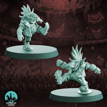 THE SPIKY PUNK Goblin Team for Fantasy Football Miniature Tabletop Game Realm of Paths