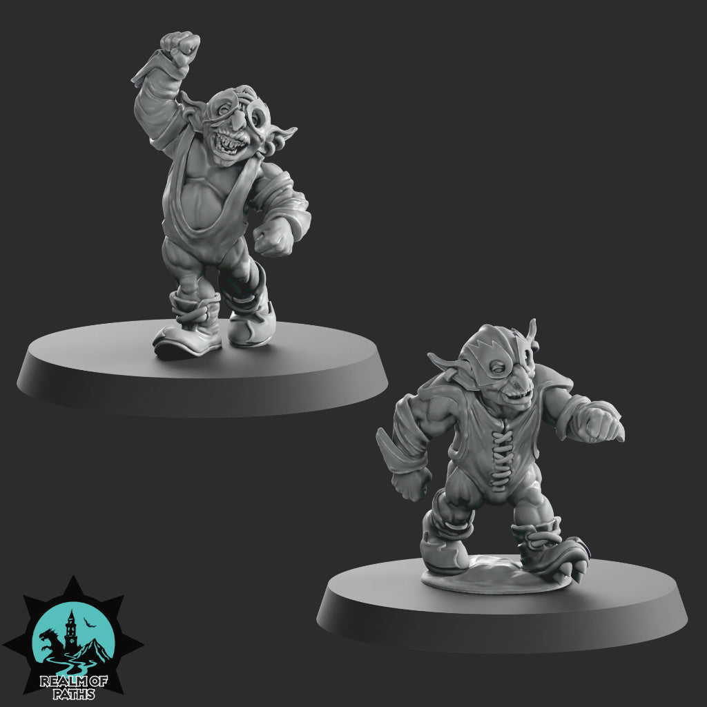 ORCSLAM MANIA - Orc Team for Fantasy Football Miniature Tabletop Game - Realm of paths - TheMajorLab