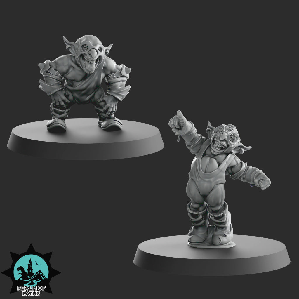 ORCSLAM MANIA - Orc Team for Fantasy Football Miniature Tabletop Game - Realm of paths - TheMajorLab