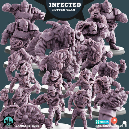 Infected Rotten Nurgle Fantasy Football Team 16 High Quality Miniatures Realm of paths