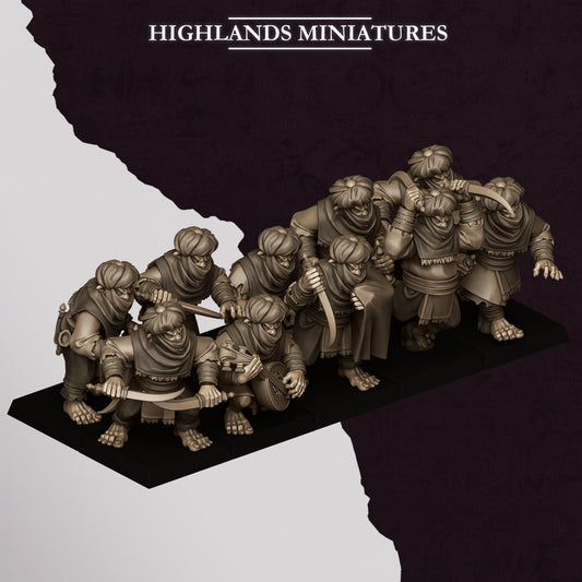 Hobgoblin Backstabbers - Chaos Dwarves - Cult of Marduk - Highlands Miniatures - TheMajorLab