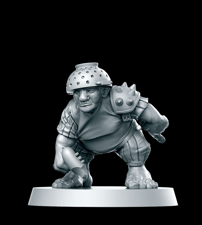 Kitchen Halflings Team for Fantasy Football Miniature Tabletop Game Mythbowl RN estudio