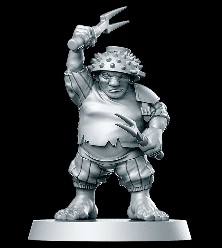 Kitchen Halflings Team for Fantasy Football Miniature Tabletop Game Mythbowl RN estudio