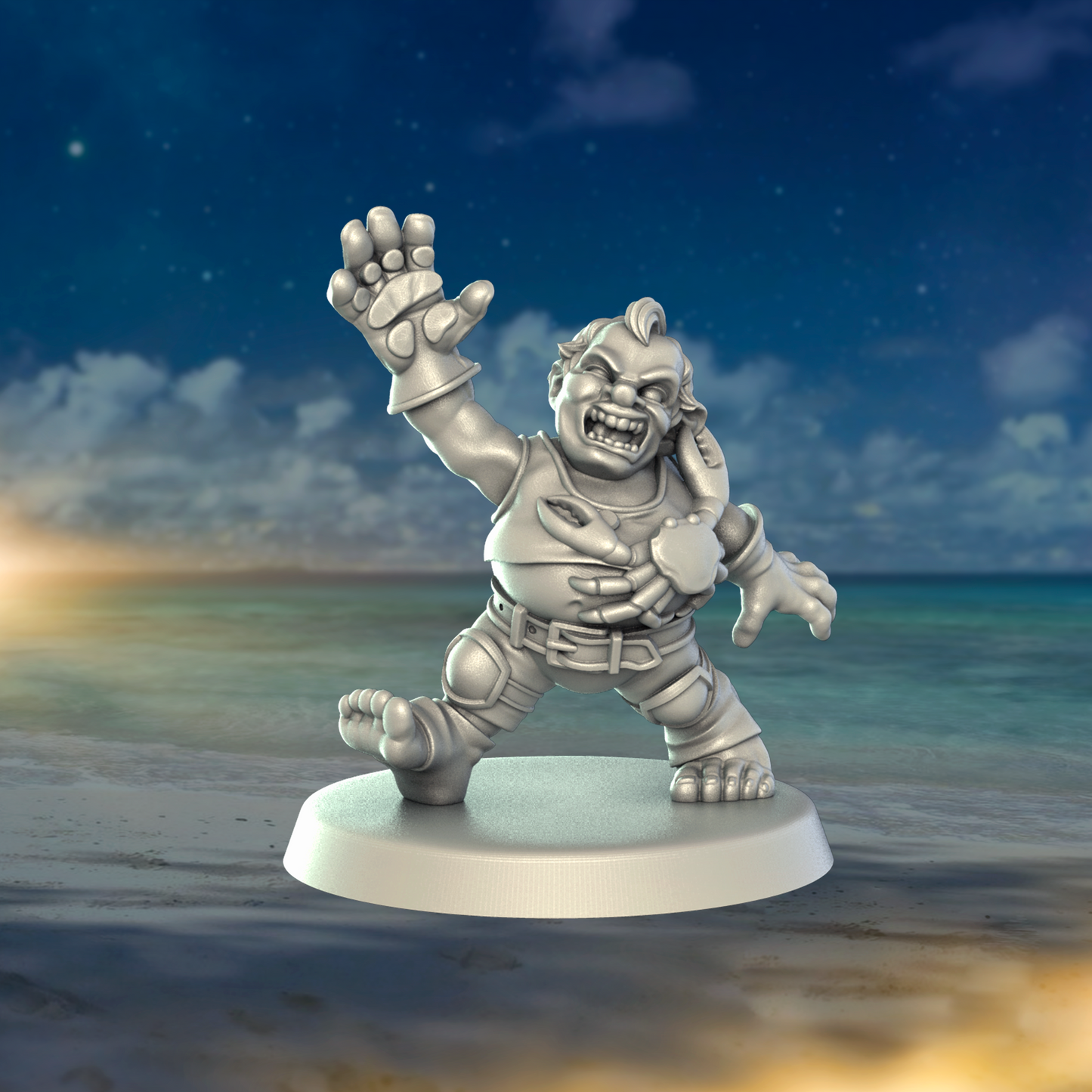 Hungry Piranha Halfling Team for Fantasy Football Miniature Tabletop Game Punga Miniatures
