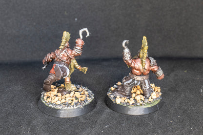 Painted Steam Boys Dwarves team  + Feldher bag - Fantasy Football Punga Miniatures