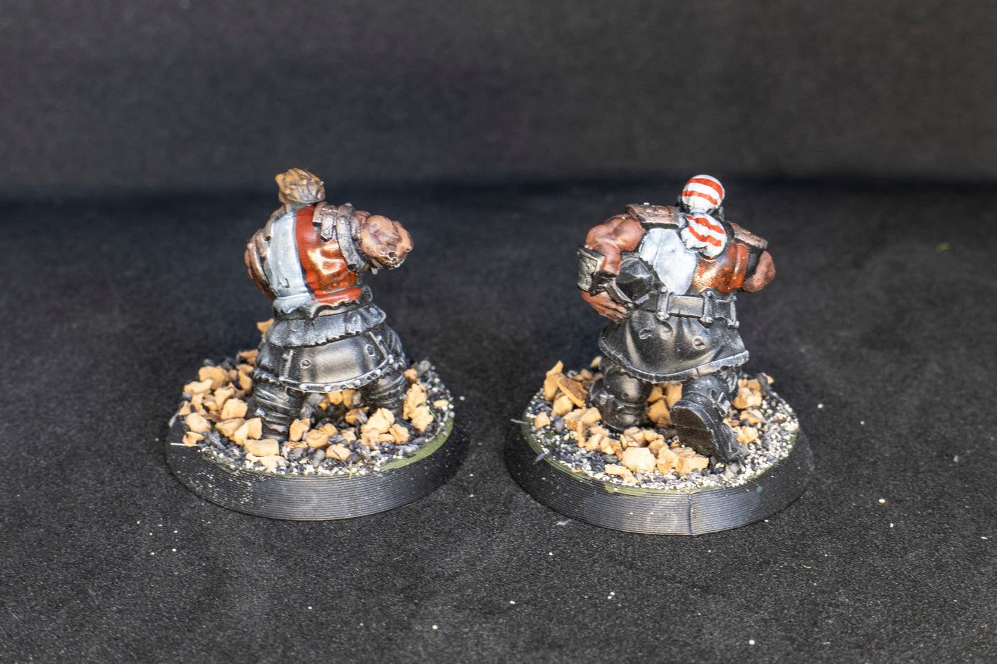 Painted Steam Boys Dwarves team  + Feldher bag - Fantasy Football Punga Miniatures