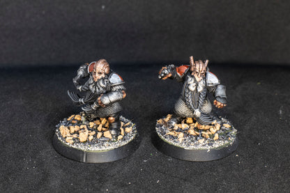 Painted Steam Boys Dwarves team  + Feldher bag - Fantasy Football Punga Miniatures