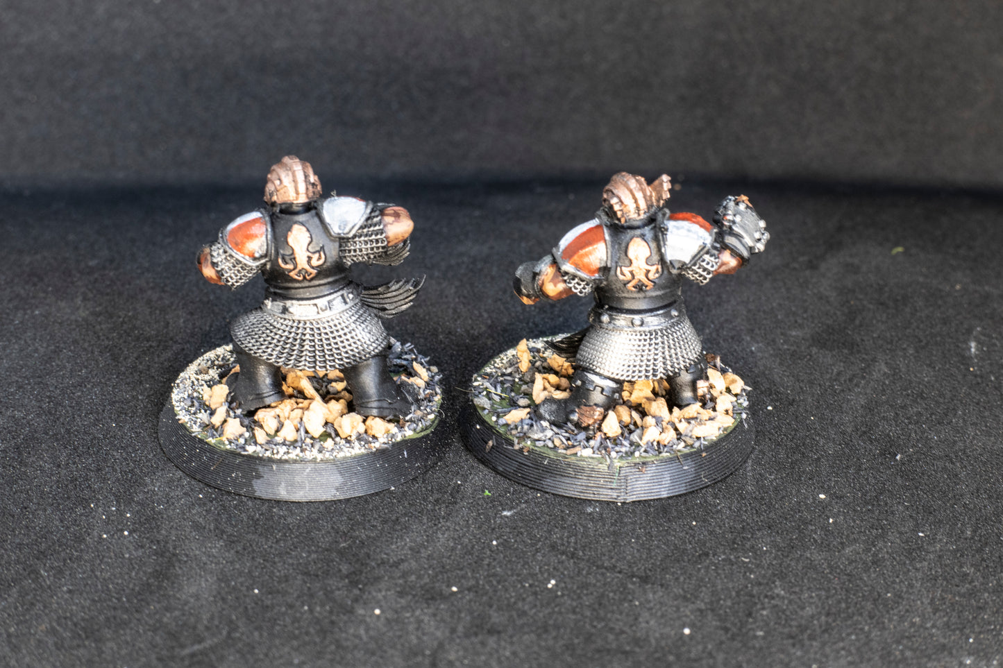 Painted Steam Boys Dwarves team  + Feldher bag - Fantasy Football Punga Miniatures