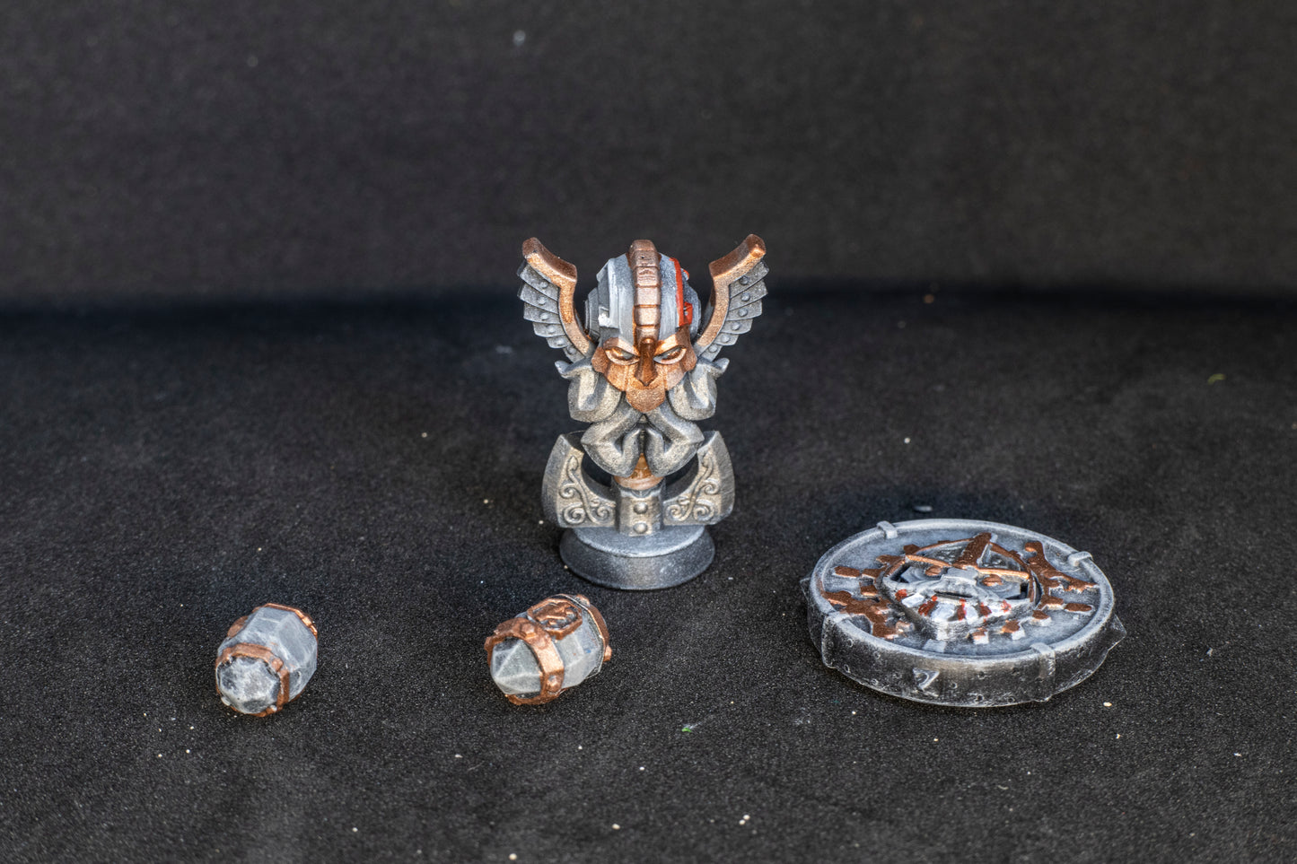 Painted Steam Boys Dwarves team  + Feldher bag - Fantasy Football Punga Miniatures