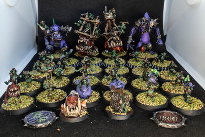 Painted Snottingham  + Feldher Bag - Snotlings Team for Fantasy Football- Brutefun Miniautures