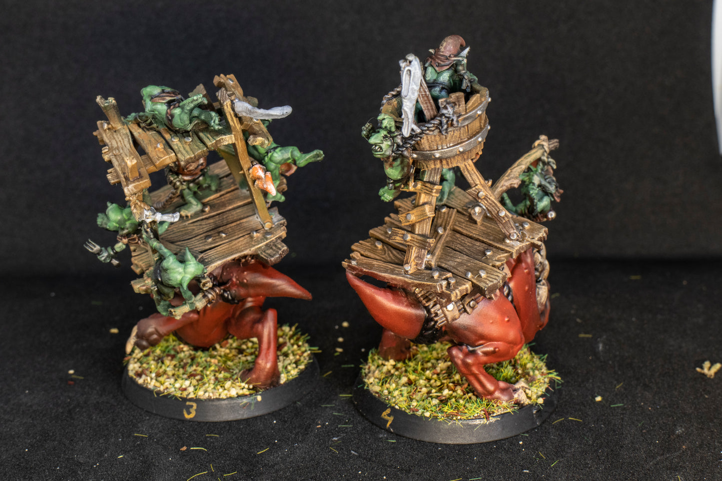 Painted Snottingham  + Feldher Bag - Snotlings Team for Fantasy Football- Brutefun Miniautures