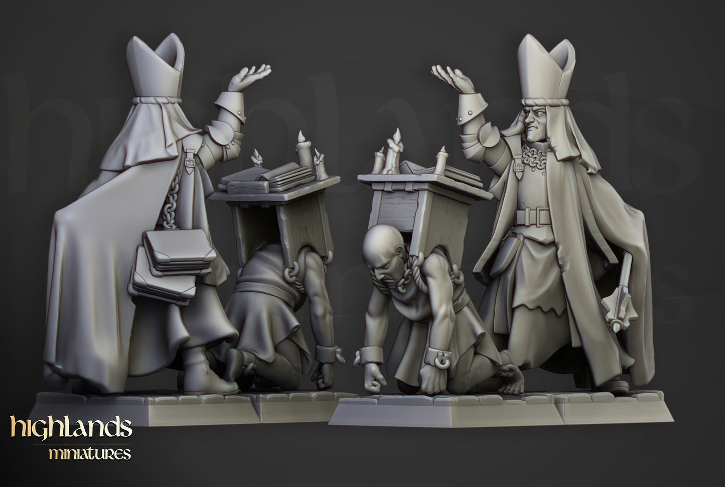 Inquisitorial Warband by Highlands Miniatures | Resin Human Inquisitors for Fantasy & Grimdark Wargames