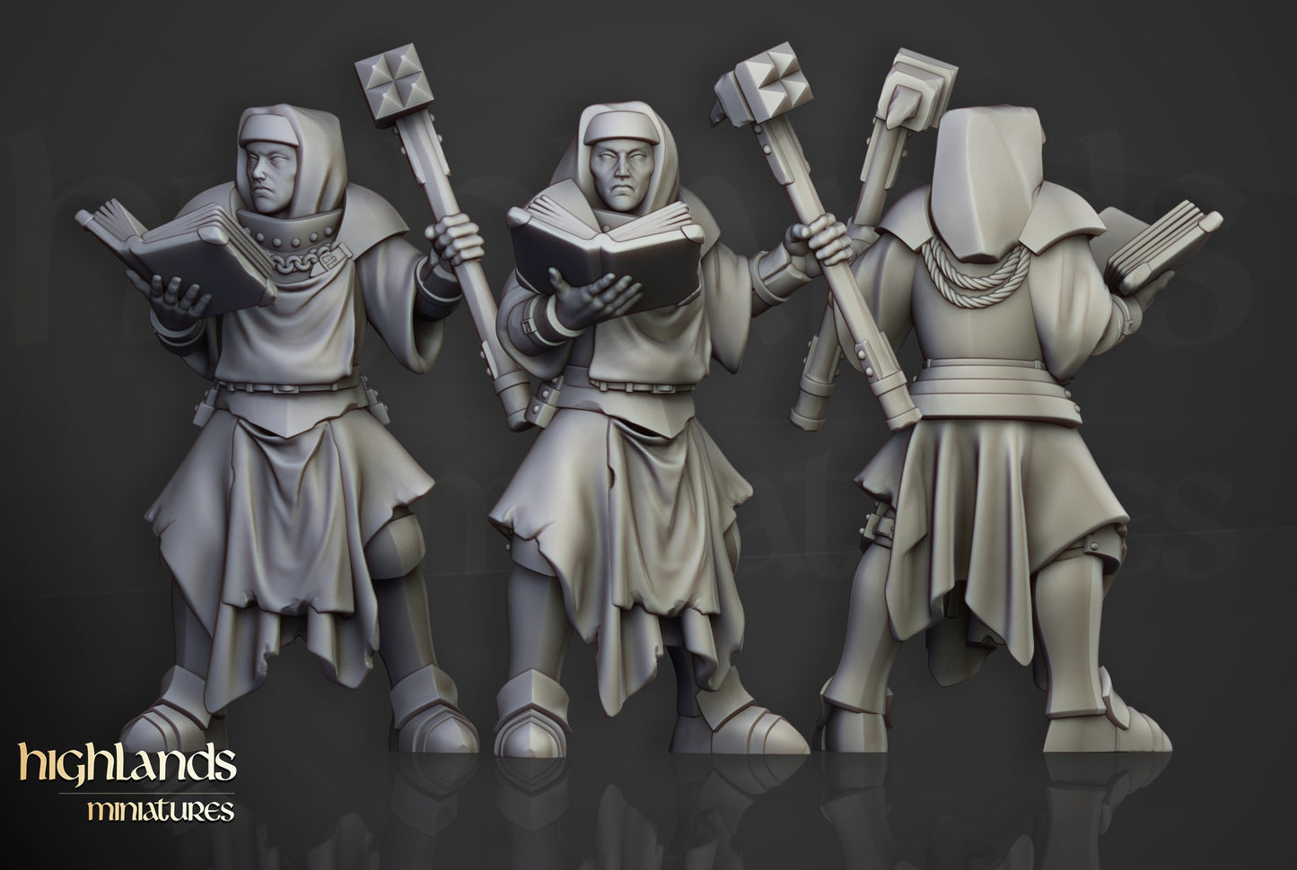 Inquisitorial Warband by Highlands Miniatures | Resin Human Inquisitors for Fantasy & Grimdark Wargames