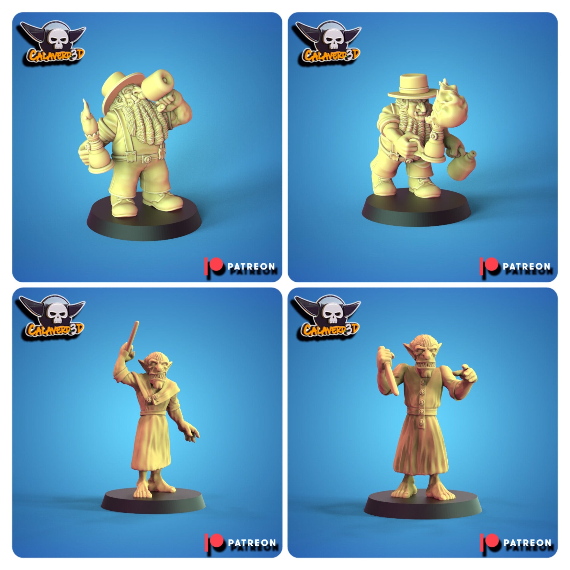 Updated Chaos Dwarf Old Farmers  Team Fantasy Football Calaverd3D - TheMajorLab