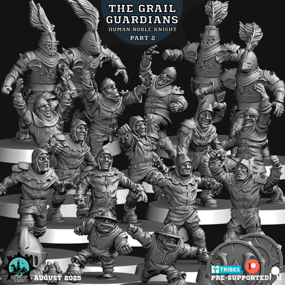 Human Noble Knight – Human Team for Fantasy Football Miniature Game - 24 High Quality Miniatures – Realm of Paths