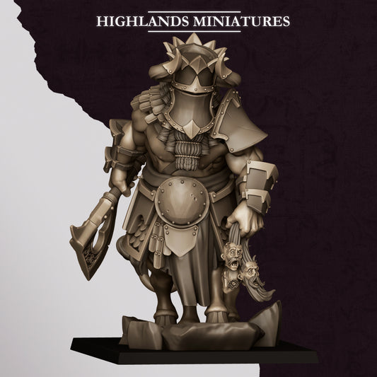 Kusarikku, Great Marduk Minotaur - Chaos Dwarves - Cult of Marduk - Highlands Miniatures (Copy)