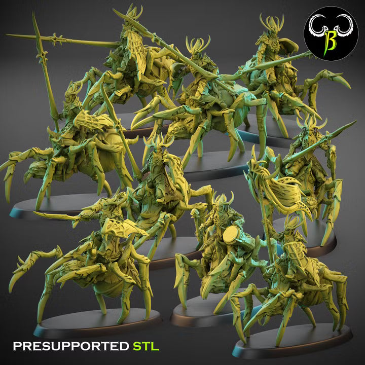 Knight of the Eight Squad - ClayBeastCreation, Cult of the Eight dark elf miniatures