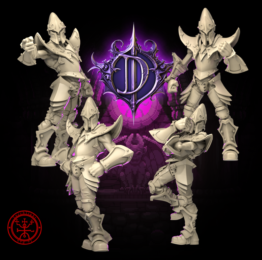 The Dark Daggers Dark Elves Team for Fantasy Football Miniature Tabletop Game Torchlight Models