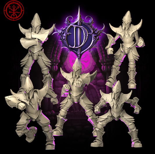The Dark Daggers Dark Elves Team for Fantasy Football Miniature Tabletop Game Torchlight Models