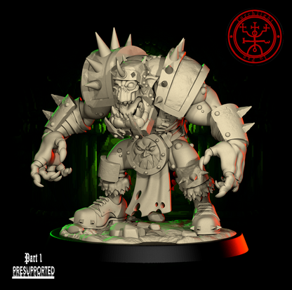 The GREEN FLASH - Brute Orc Team for Fantasy Football Miniature Tabletop Game – Torchlight Miniatures - TheMajorLab