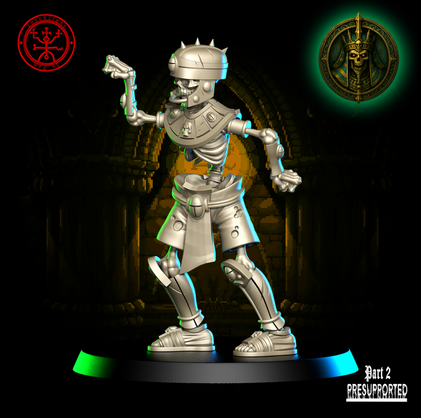 The Osteopharaosis Tomb Kings Team for Fantasy Football Miniature Tabletop Game Torchlight Models