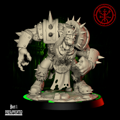The GREEN FLASH - Brute Orc Team for Fantasy Football Miniature Tabletop Game – Torchlight Miniatures - TheMajorLab