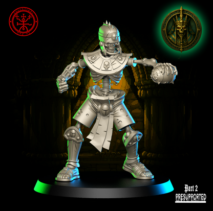 The Osteopharaosis Tomb Kings Team for Fantasy Football Miniature Tabletop Game Torchlight Models