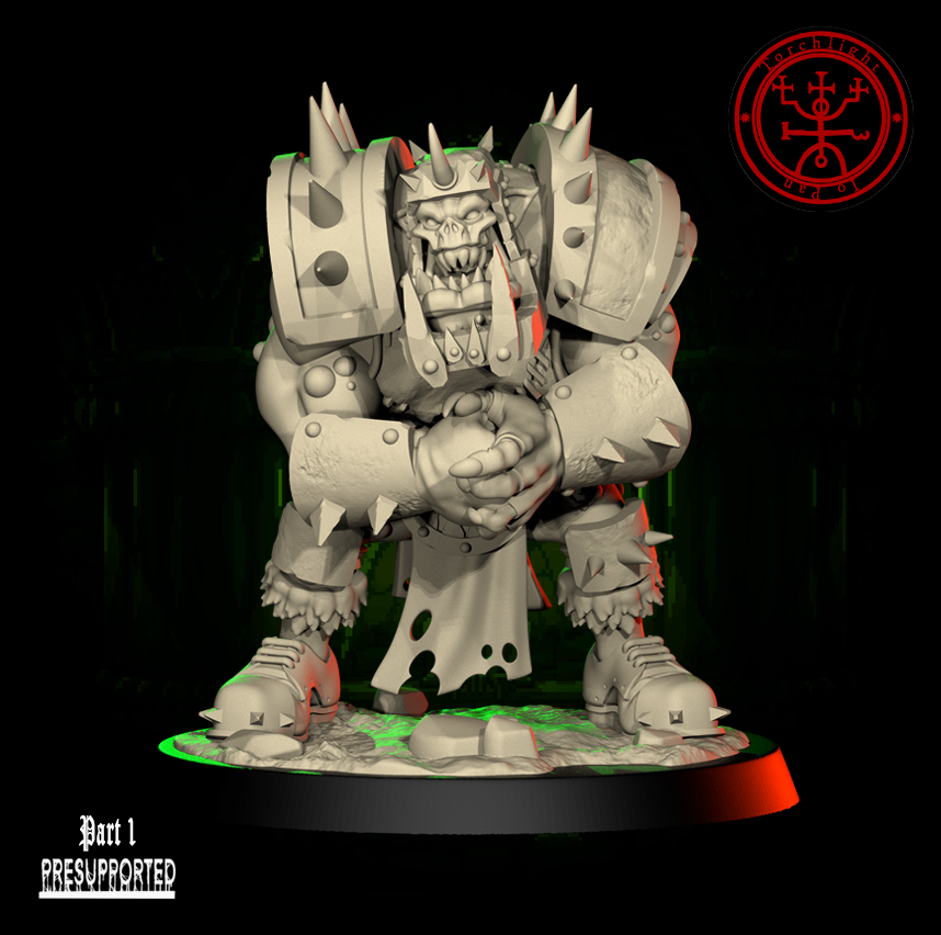 The GREEN FLASH - Brute Orc Team for Fantasy Football Miniature Tabletop Game – Torchlight Miniatures - TheMajorLab