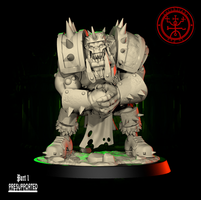 The GREEN FLASH - Brute Orc Team for Fantasy Football Miniature Tabletop Game – Torchlight Miniatures - TheMajorLab