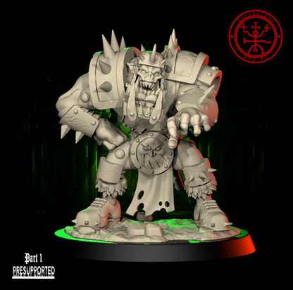 The GREEN FLASH - Brute Orc Team for Fantasy Football Miniature Tabletop Game – Torchlight Miniatures - TheMajorLab