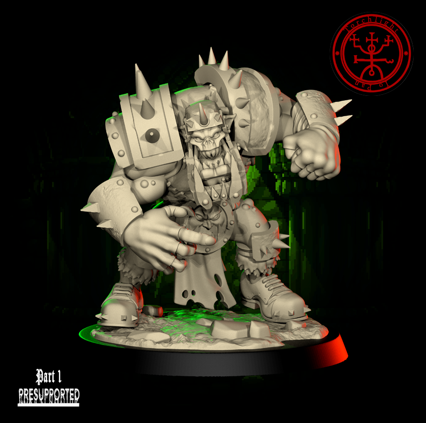 The GREEN FLASH - Brute Orc Team for Fantasy Football Miniature Tabletop Game – Torchlight Miniatures - TheMajorLab