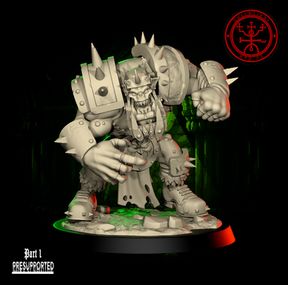 The GREEN FLASH - Brute Orc Team for Fantasy Football Miniature Tabletop Game – Torchlight Miniatures - TheMajorLab