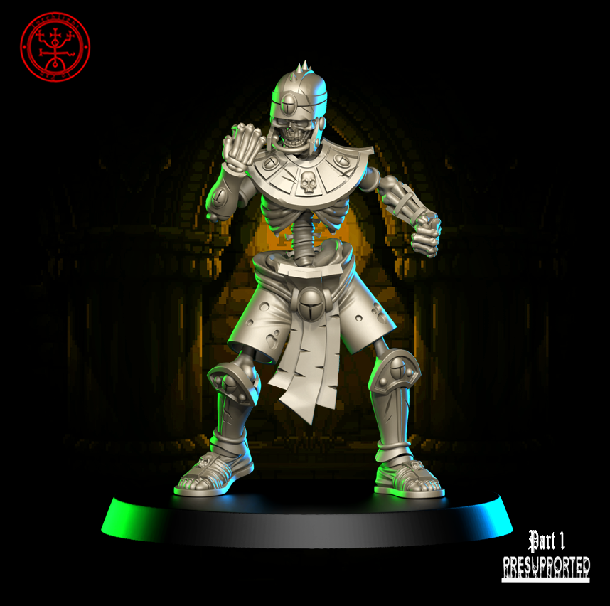 The Osteopharaosis Tomb Kings Team for Fantasy Football Miniature Tabletop Game Torchlight Models