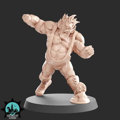 ORCSLAM MANIA - Orc Team for Fantasy Football Miniature Tabletop Game - Realm of paths - TheMajorLab