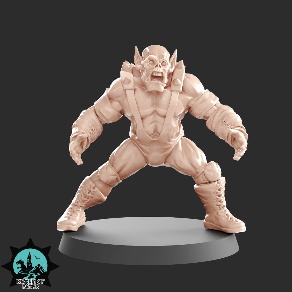ORCSLAM MANIA - Orc Team for Fantasy Football Miniature Tabletop Game - Realm of paths - TheMajorLab