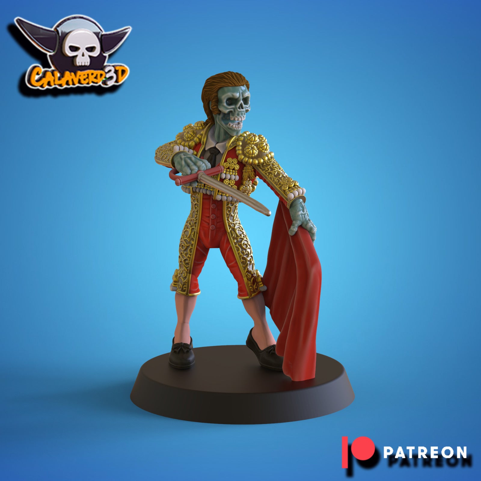 Los toreros muertos - Undead Team for Fantasy Football Miniature Tabletop Game - Calaverd3D - TheMajorLab