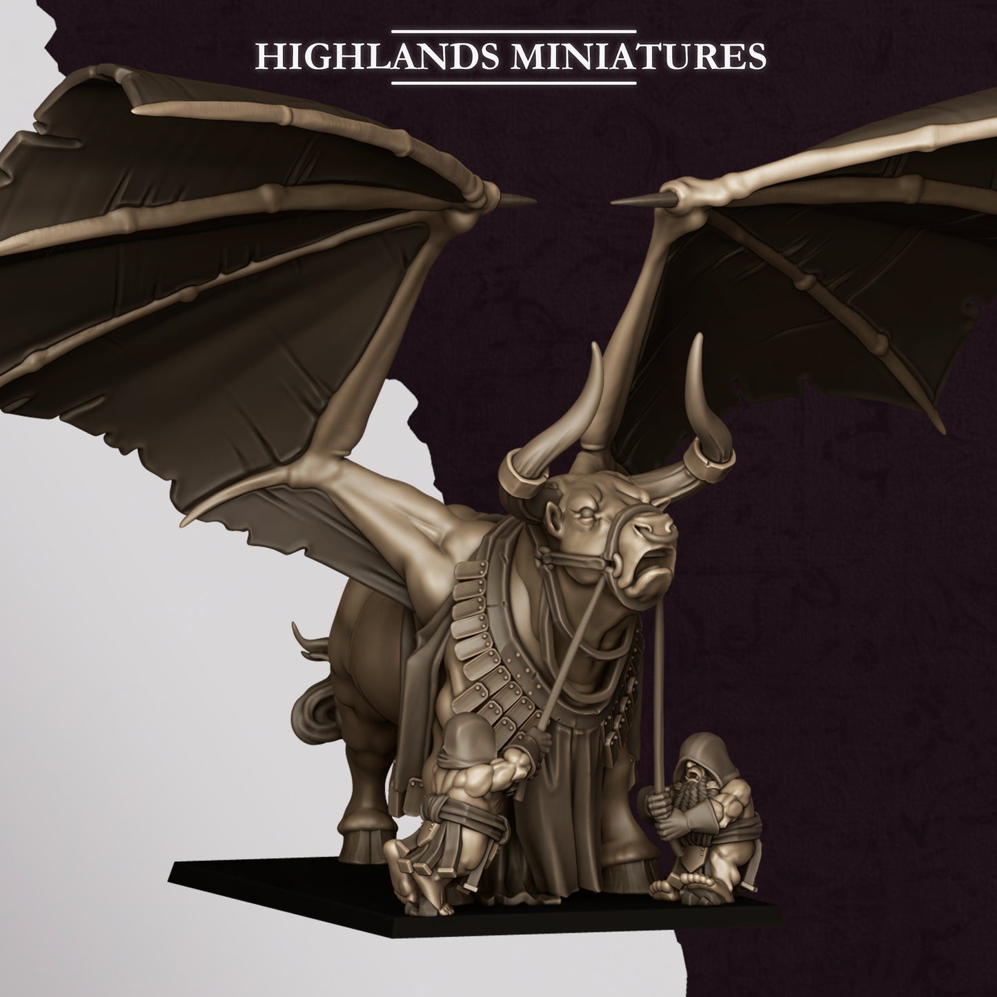 Marduk Bull - Chaos Dwarves - Cult of Marduk - Highlands Miniatures